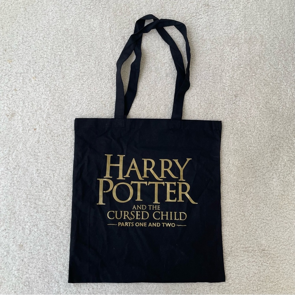 "Harry Potter and the Cursed Child" Black Thin Tote Bag